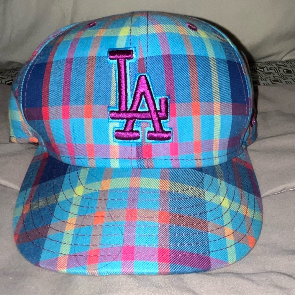 Los Angeles Dodgers Multicolor New Era 59FIFTY MLB Genuine Merchandise Hat 7 1/4